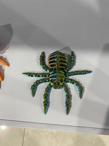 Jouet de simulation d'araignée imprimé en 3D avec articulations mobiles Décoration de bureau créative pour Halloween Nouveauté & Gag Toy - Product Image 2