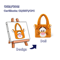 Fourniture directe par le fabricant quantité minimale de commande bas Sac à dos en peluche personnalisé Grenouille Sac à dos en peluche Animal en peluche Sac à dos