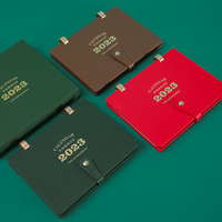 Le fabricant produit un calendrier de bureau calendrier en cuir 2025 créatif simple boutique de bureau cahier en boîte hebdomadaire Logo personnalisé