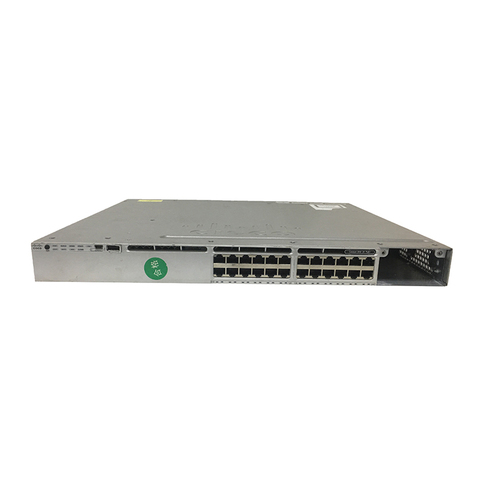 Used 3850 Switch Layer 3 - 24 * 10/100/1000 Ethernet POE+ ports with 5 Access Point licenses WS-C3850-24PW-S
