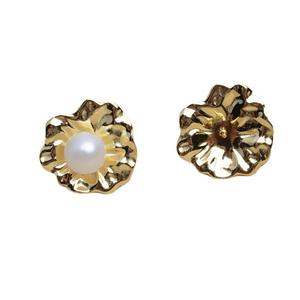 Clous d'oreilles en argent S925 Wenchi, motif feuille, pour femme, anneau ouvert, accessoires de bijoux DIY avec perles, Chine 16183 - Product Image 5