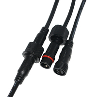 Conector de cable de 2 pines M15 IP65 a prueba de agua, macho y hembra, para tiras de luces LED de exterior.