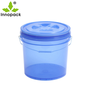 Seau Innopack semi-transparent de 13 L, rond, résistant à l'oxydation, en PP, pour peinture, avec poignée en plastique, qualité alimentaire, approuvé PAHS - Product Image 5