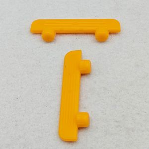 Support d'étagère de placard en plastique orange, sans perçage, à installation dissimulée, connecteur pour cloison de placard - Product Image 3