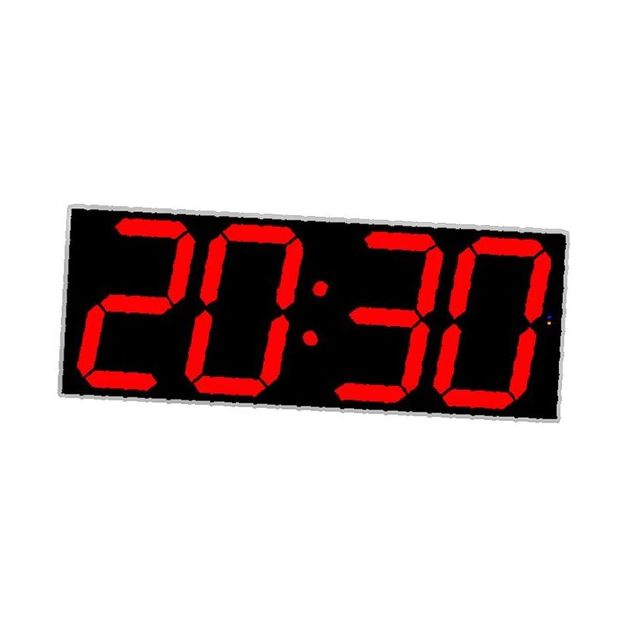 Network LED Wall Clock with POE & Time Zone Setting