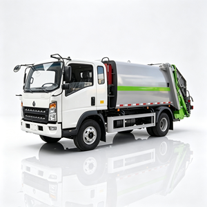 รถบรรทุกอัดขยะ Howo 4x2 9 คิว แบบแมนนวล เครื่องยนต์ดีเซล สำหรับเก็บขยะ - Product Image 1