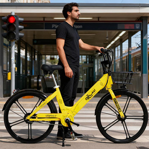 Bicicletta <span class=keywords><strong>Elettrica</strong></span> da Città in Lega da 26 Pollici Pronta per la Spedizione, 36V 250W, Batteria Integrata Elettronica <span class=keywords><strong>con</strong></span> <span class=keywords><strong>Cestino</strong></span>, Prezzo all'Ingrosso - Product Image 6