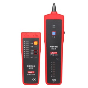 เครื่องทดสอบสายเคเบิล Uni-t Ut682 สำหรับตรวจสอบสายเน็ตเวิร์ค RJ11 RJ45 ค้นหาสายแลน แบบพกพา - Product Image 1