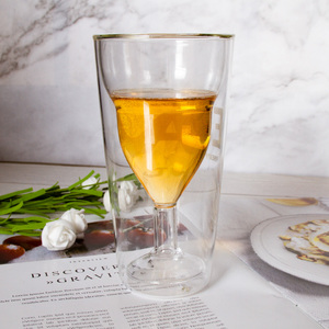 Custom alta borosilicato doppia parete bicchieri per bevande alcoliche per feste-whisky Cocktail vino Martini Brandy - Product Image 1
