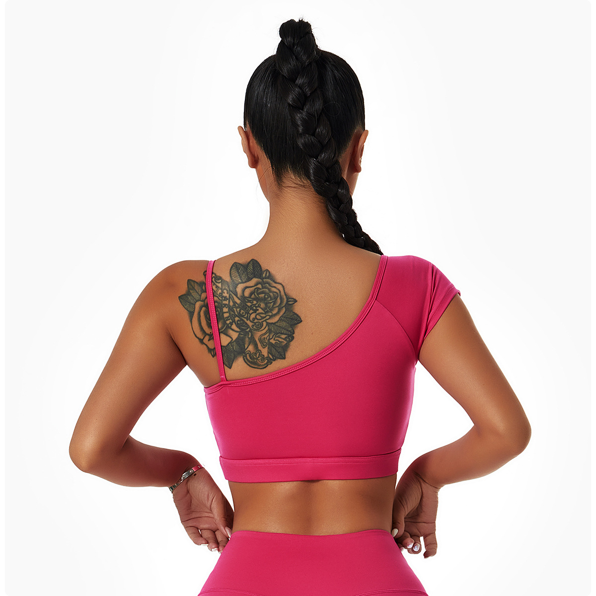 Soutien-gorge épaule Inclinée Rouge
