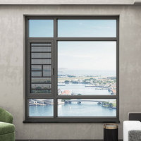 Sistema de Sellado de Ventanas Moderno, Insonorizado, de Aleación de Aluminio, con Diseño de Puente Roto Templado, Personalizado para Balcón