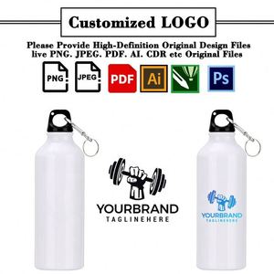 Company Printed With Logo Outdoor Sport Aluminium Alloy Promotion Gift Custom <b>Water</b> <b>Bottle</b> - Product Image 2