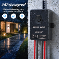 Interruptor de Control Remoto de CA de Alta Calidad 36V 48V 60V 72V 30A, Impermeable IP67 para Sistemas de Ventilación y Ventiladores de Invernadero
