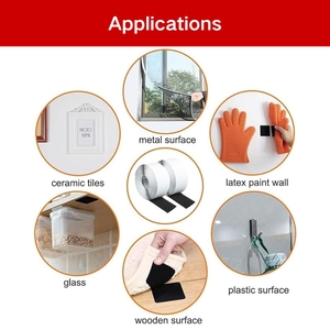 Phổ biến tái sử dụng tự dính móc vòng lặp Dây Đeo Hai mặt trở lại trở lại dải cho văn phòng nhà sử dụng rộng rãi - Product Image 6