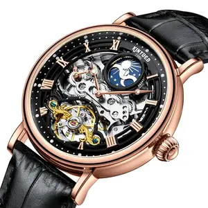 KINYUED J117 <span class=keywords><strong>Orologio</strong></span> di Lusso <span class=keywords><strong>con</strong></span> <span class=keywords><strong>Cinturino</strong></span> in <span class=keywords><strong>Pelle</strong></span>, Orologi Meccanici Tourbillon <span class=keywords><strong>con</strong></span> Calendario, Prezzo di Fabbrica Cinese, <span class=keywords><strong>Orologio</strong></span> da Uomo - Product Image 3