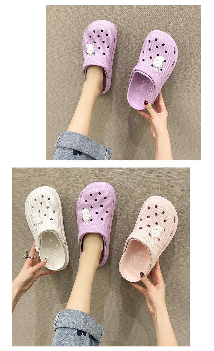 Summer EVA Non-slip Garden Shoes Women Indoor Outdoor Slippers and Sandals