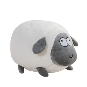 Wholesale China Custom Cute Fat Lamb Standing Stuffed Animal Furry Cuddly White Soft Plush Sheep Toys