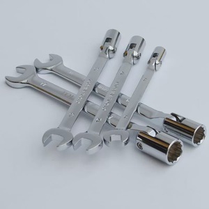 Llave de combinación de extremo abierto de cabeza hexagonal rotativa de doble cabeza, herramienta de reparación de automóviles, llave métrica de extremo abierto - Product Image 5