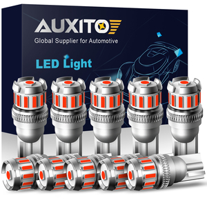 Ampoule LED de plaque d'immatriculation latérale AUXITO T10 pour voiture, rouge Canbus 194 2825, étanche IP68, éclairage intérieur de stationnement - Product Image 4