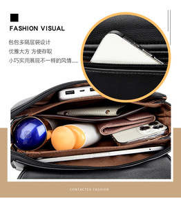 New High Quality Women Messenger Bags for Women Pu Leather Handbags Crossbody Bags Ladies Designer Shoulder Bags <b>Tote</b> Top-handle - Product Image 3