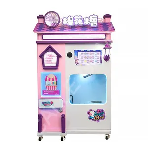 Máquina de venda automática pequena de algodão comercial, máquina de algodão usado totalmente automática, novo design fornecido