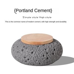 Modern Cat and Dog <b>Pet</b> <b>Urn</b> Ceramic Memorial Box with Wooden Lid Silicone Ring Seal Moisture-Proof for Death Cat Dog Memorial - Product Image 3