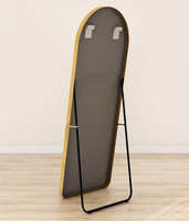 Espejo de pie grande para pared, marco de metal dorado, decorativo, para dormitorio, espejo de cuerpo entero, ¡Gran oferta!