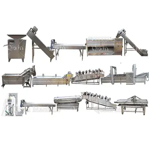 high capacity line used production french fries frozen machine with low price