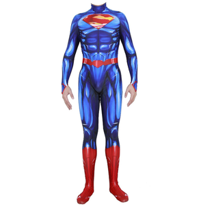 Disfraz de Cosplay de Superhéroe de Anime para Halloween Traje de Superman con Body y Capa para Hombre Adulto - Product Image 6