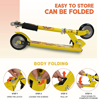 US CA Livraison gratuite Dropshipping China Factory Supply Wholesale Snow Kick Ski Scooter Trottinette pliante pour enfants pour l'hiver