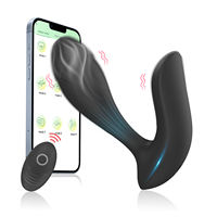 Ylove – Plug anal vibrant pour homme en silicone liquide avec double moteur puissant et télécommande, stimulateur vibrant