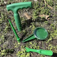 Perforateur de trou en plastique vert repiquage disséminateurs de graines plantation réglable utilisé dans les jardins domestiques
