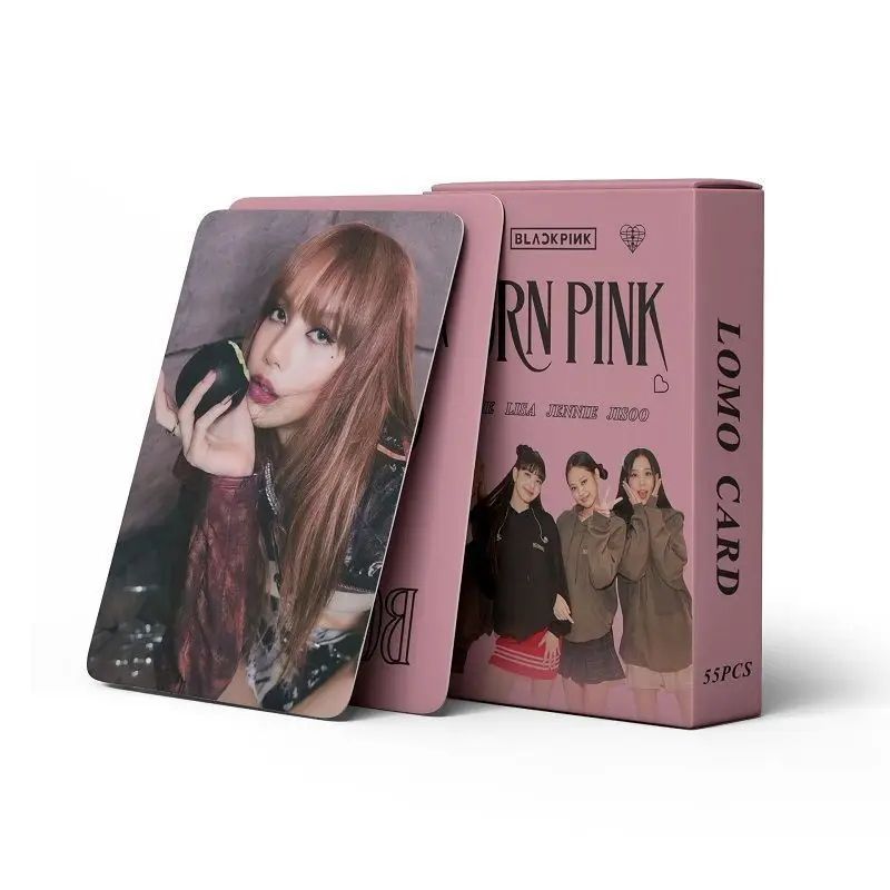 KPOP Idol 55pcs/box BP Born Pink World Tour Lisa Rose Jisoo Jennie Photocard Lomo Card Photo Card