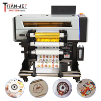 Imprimante DTF UV 42 cm de fabrication originale avec laminatrice intégrée pour l'impression d'étiquettes en feuille d'or et de cristaux
