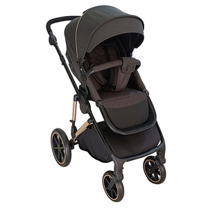 <span class=keywords><strong>Poussette</strong></span> pliable pour bébés de 1 à 12 mois, cadre <span class=keywords><strong>en</strong></span> alliage d'aluminium noir personnalisable, tissu <span class=keywords><strong>en</strong></span> polyester, capacité maximale de 20 à 22 kg - Product Image 3