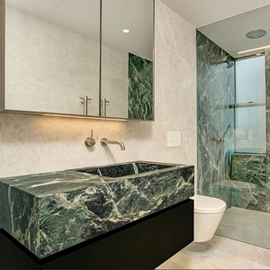 Meuble sous-vasque de salle de bain en marbre <span class=keywords><strong>vert</strong></span> Refine Stone Italian Verde Alpi - Product Image 1