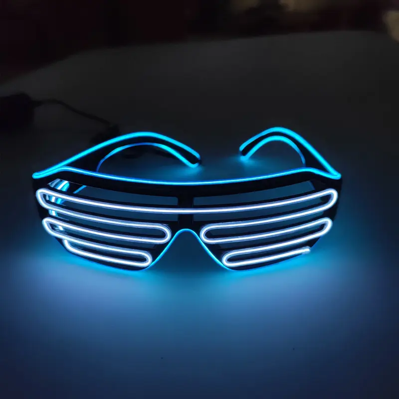 Nhấp nháy 2 màu sắc trong 1 kính giá rẻ kính nhựa LED kính mát cho người lớn và trẻ em phát sáng trong tối Đảng Kính