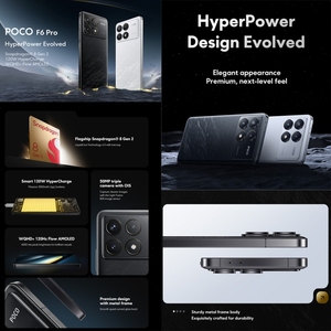 Original Global POCO F6 Pro 16GB+1TB, In-screen Fingerprint, 6.67 Inch HyperOS 8 Gen 2 Smartphones - Product Image 3