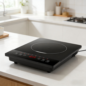 <span class=keywords><strong>Placa</strong></span> <span class=keywords><strong>de</strong></span> Inducción Portátil <span class=keywords><strong>de</strong></span> 1800W con un Solo Quemador, Cocina Eléctrica <span class=keywords><strong>de</strong></span> Sobremesa, 11 Modos <span class=keywords><strong>de</strong></span> Cocción, Pantalla Digital para el Hogar - Product Image 1