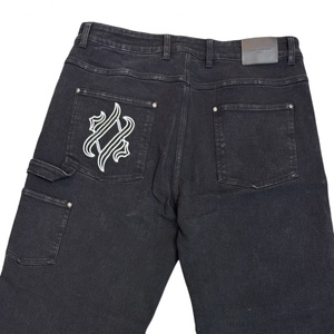 TOPSHOW DENIM Designer Custom <b>High</b> <b>Waisted</b> Stretch <b>Jeans</b> Pant Acid Wash Vintage Baggy <b>Jeans</b> <b>Men</b> - Product Image 6