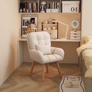 Modern Comfortable Swivel Chair for Home Office College Desk Makeup <b>Stool</b> for Girls Bedroom Dormitory Living Room Use - Product Image 2