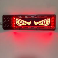 Feux arrière de voiture Devil Eyes Trailer Trucks Car LED Rear Tail Light Red Amber DRL Turn Signal Rear Lamps for Truck Taillight Parts