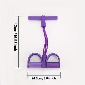 Bande de résistance à pédale 4/6/8 tubes pour exercices des jambes, entraînement abdominal, amincissement et fitness - Product Image 6