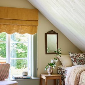 Römische Jalousien aus Leinen nach Maß Licht durchlässiges Design Dekorative Vorhänge und Volants - Product Image 5