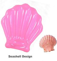 Muschel-Pool-Schwimmtier 2er-Pack, aufblasbares Muschel-Schwimmtier für Kinder, rosa Muschel-Pool- oder Strandspielzeug, 42 Zoll