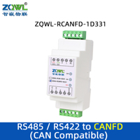 Module convertisseur industriel RS485/RS232/422 CAN FD ZQWL RCANFD, conversion de protocole Modbus RTU CAN, protection contre les surtensions ESD 6-36V DC