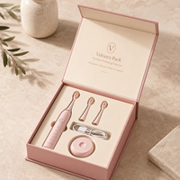 Boîte à livre magnétique haut de gamme écologique avec laminage mat et doublure en éponge pour kit de soins bucco-dentaires, étui en carton recyclable