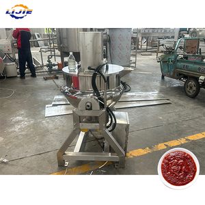 Marmite industrielle en acier inoxydable 304 de haute qualité avec contrôle PLC pour la cuisson de sauces et de confitures en usine - Product Image 1