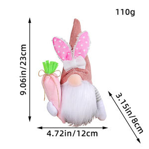 Neue Osterdekoration 21cm Gesichtslose Puppe Plüschtier Tischdekoration - Product Image 6