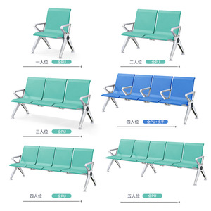 Sillas de Espera Yijiahao de 3 Plazas, de Aleación de Aluminio con Reposabrazos, para Áreas Públicas - Product Image 4